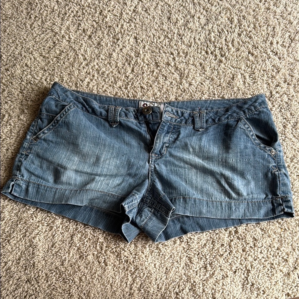SO Blue Jean Shorts Casual Style - Picture 2 of 8